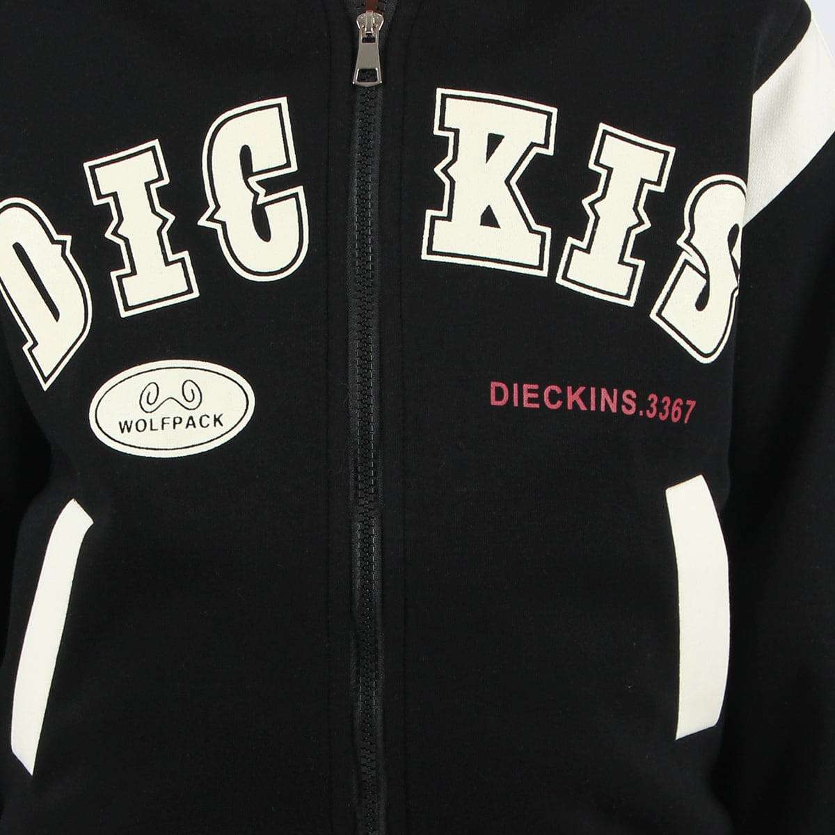 Boys Black Long Sleeve Varsity Sweatshirt With Back Print Sweatshirts & Hoodies   